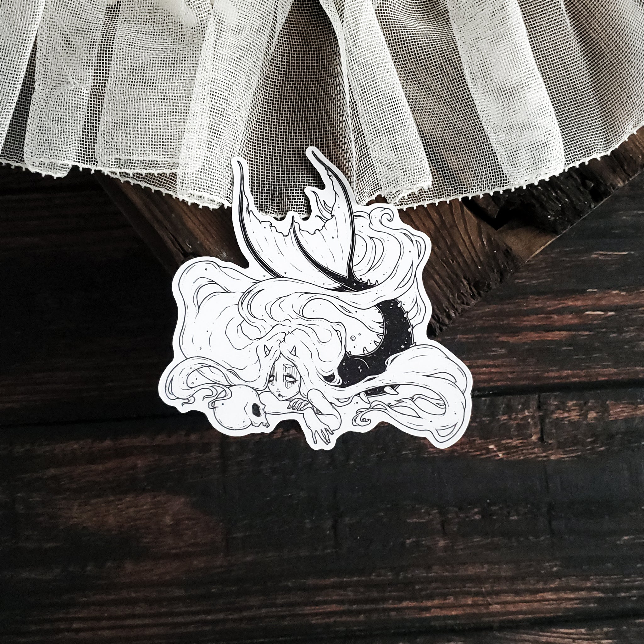 Mermaid Skull Magnet