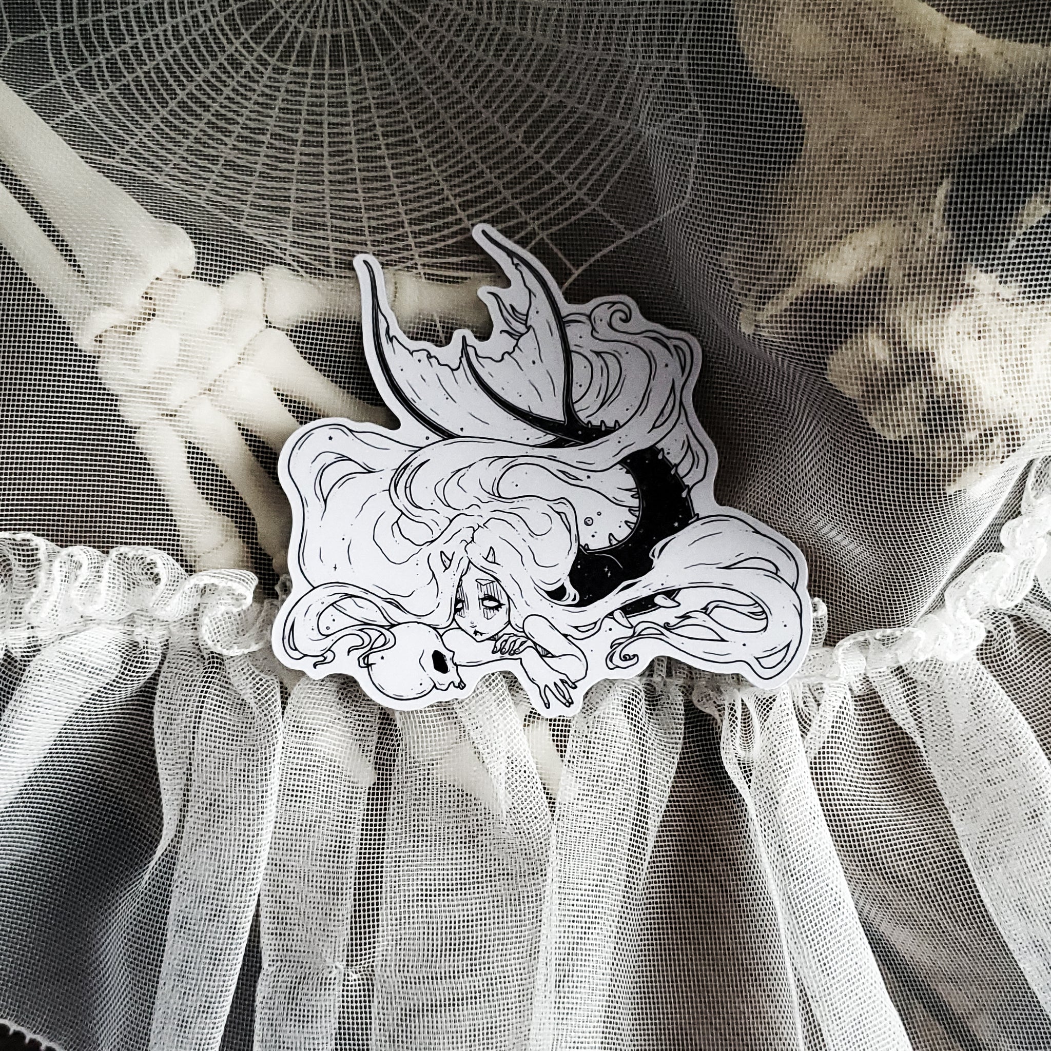 Mermaid Skull Magnet