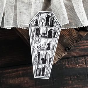 Coffin Bookshelf Magnet