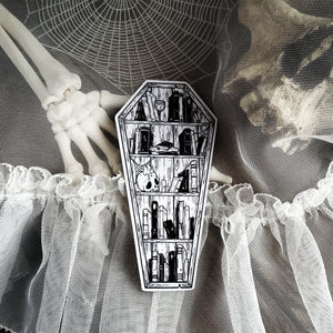 Coffin Bookshelf Magnet
