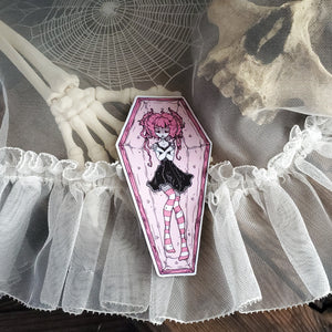 Vampire Coffin Magnet