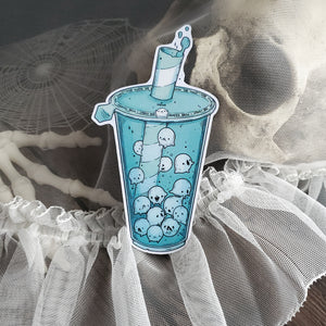 Ghost Boba Magnet