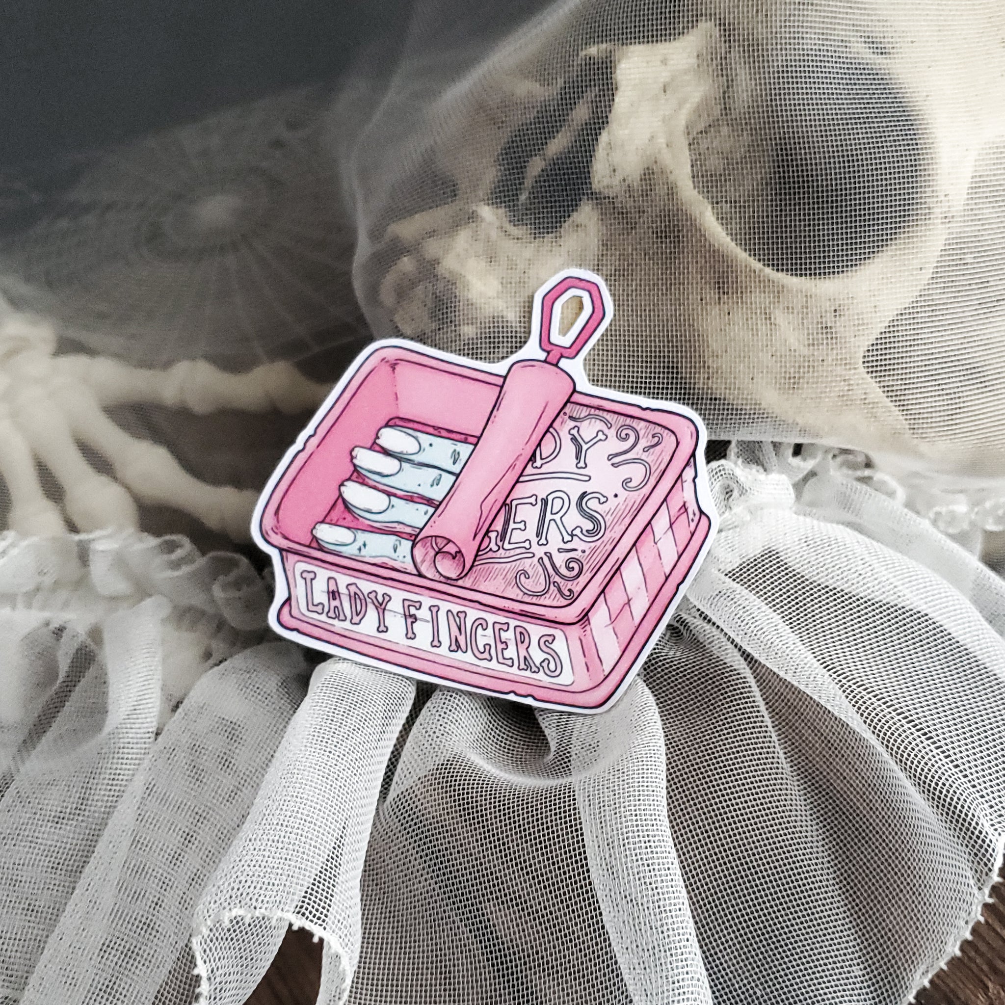 Lady Fingers Zombie Magnet
