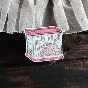 Canned Brains Zombie Magnet