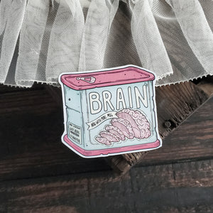 Canned Brains Zombie Magnet