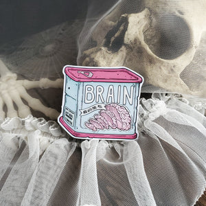 Canned Brains Zombie Magnet