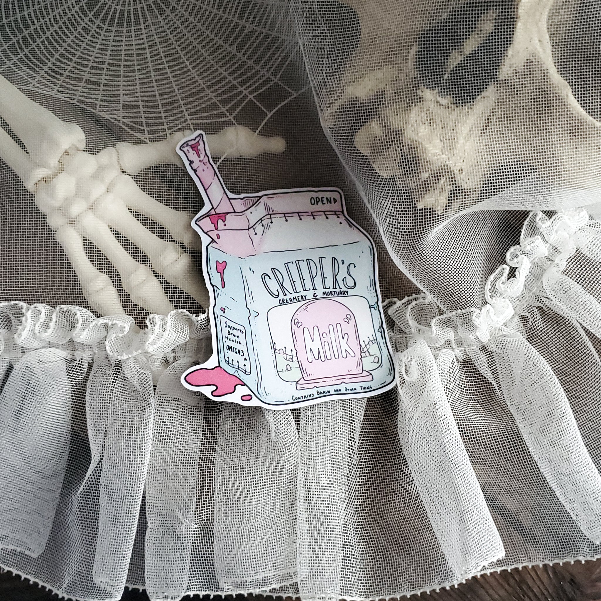 "Milk" carton Zombie Magnet
