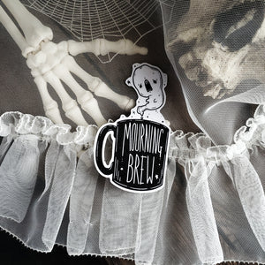 Mourning Brew Coffee Ghost Magnet