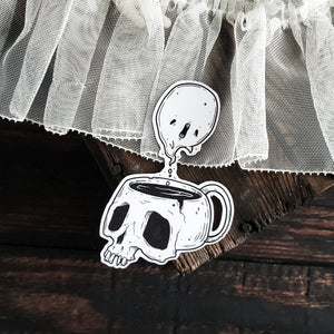 Haunted Coffee Ghost Magnet