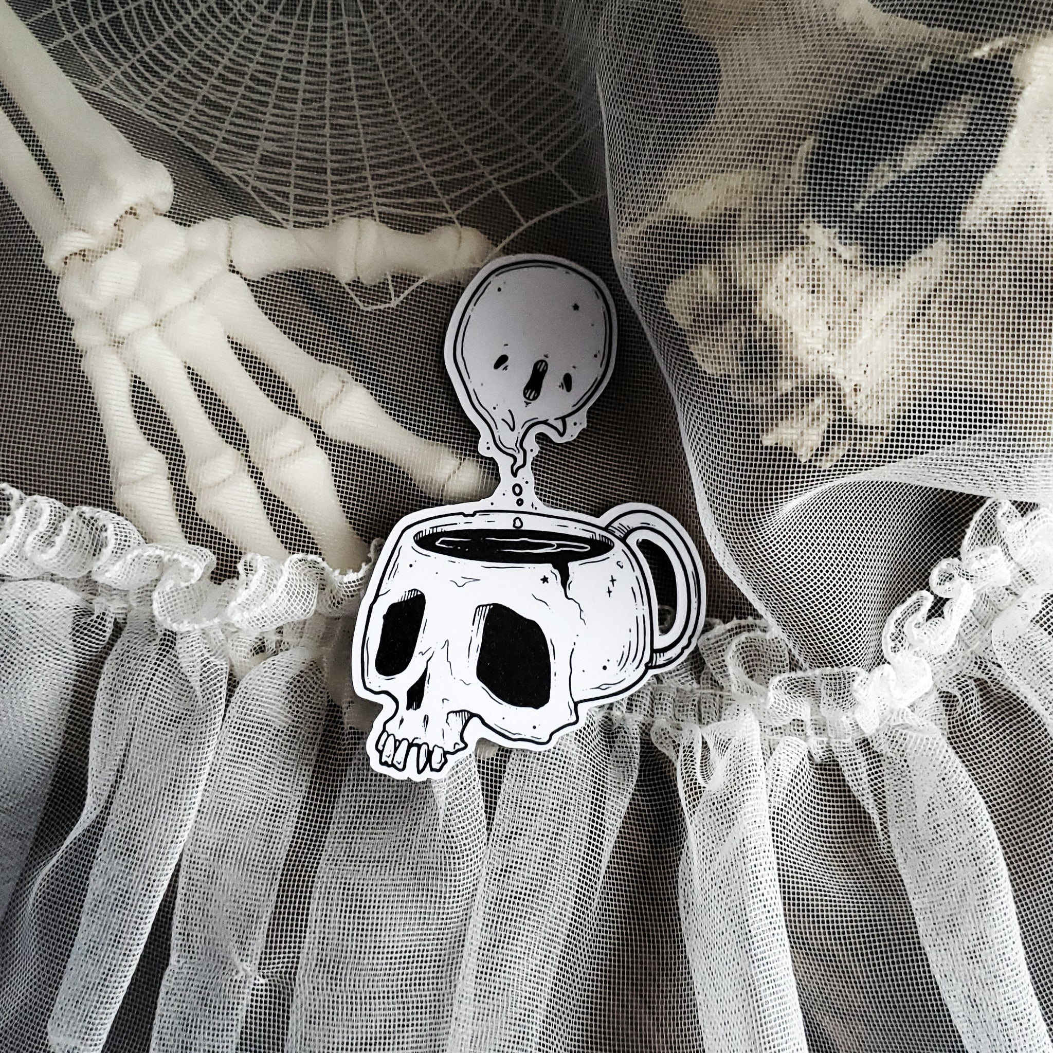 Haunted Coffee Ghost Magnet