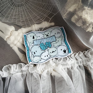 Marshmallow Boos Ghost Magnet