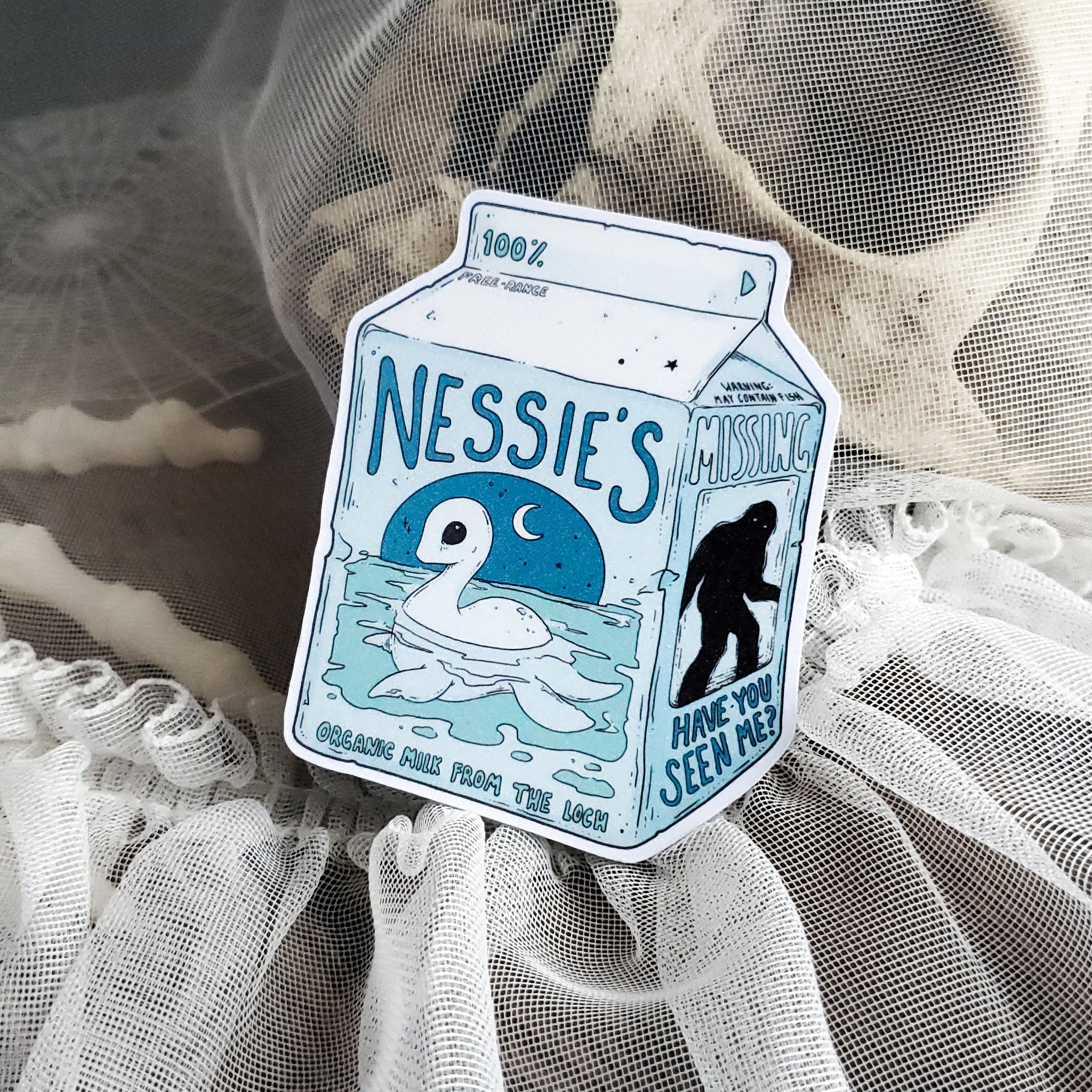 Nessie Milk Carton Magnet