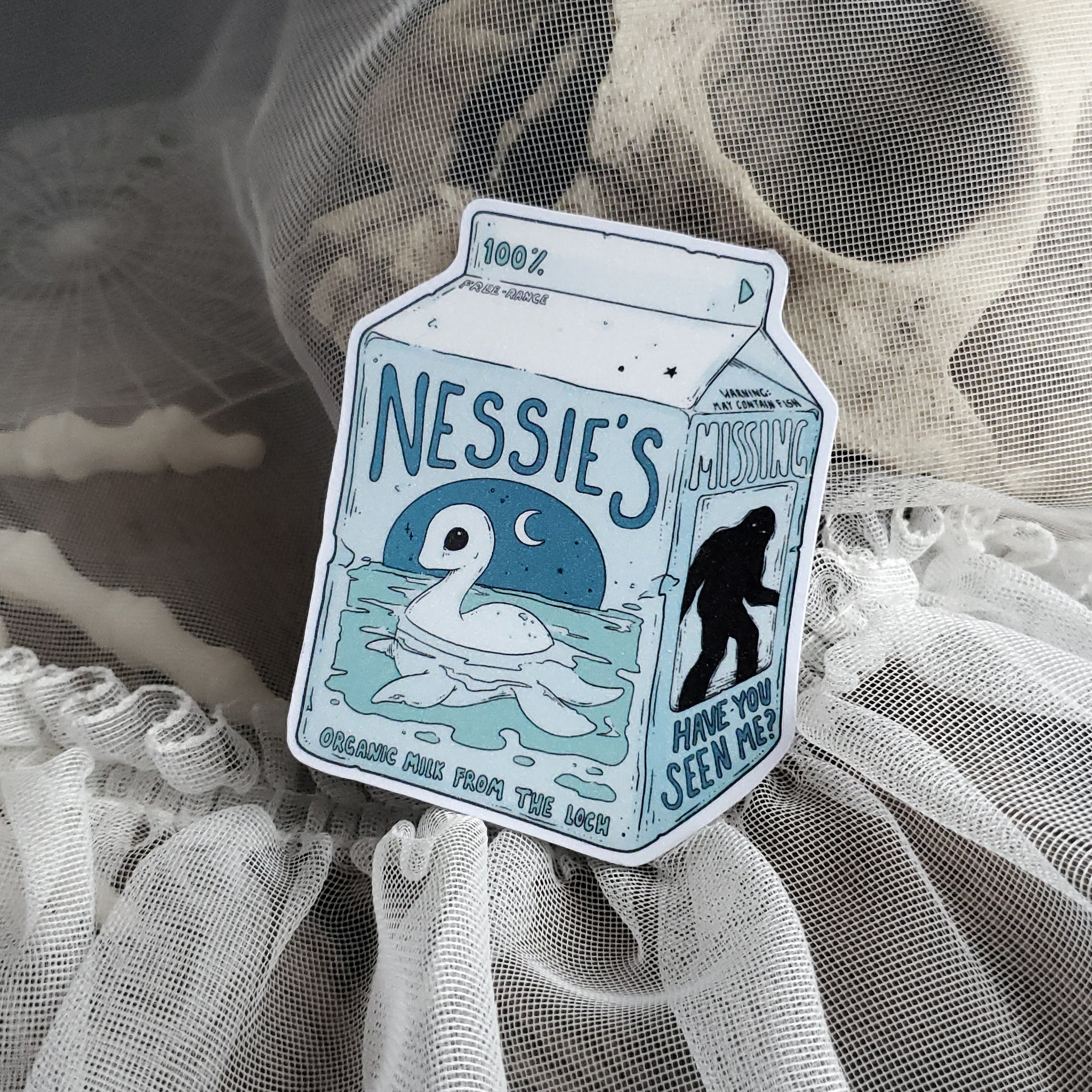Nessie Milk Carton Magnet