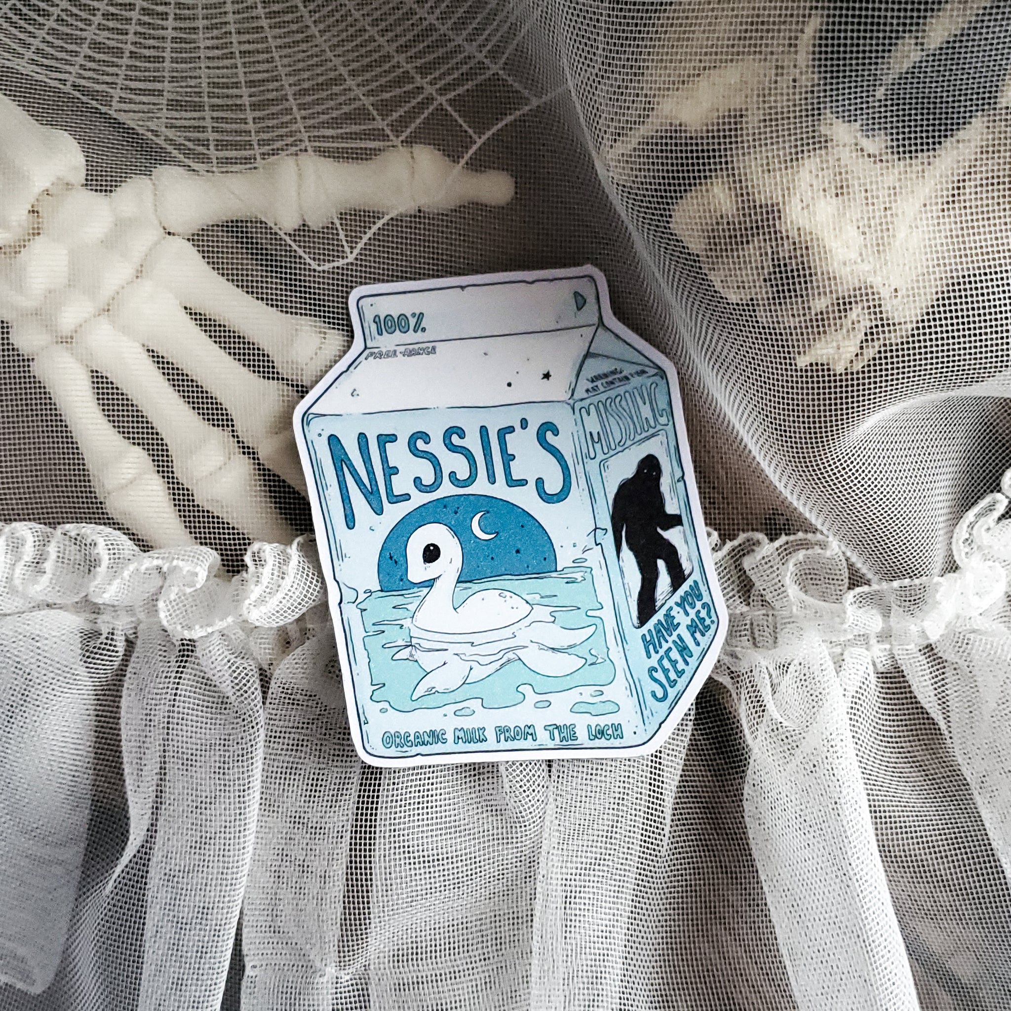 Nessie Milk Carton Magnet