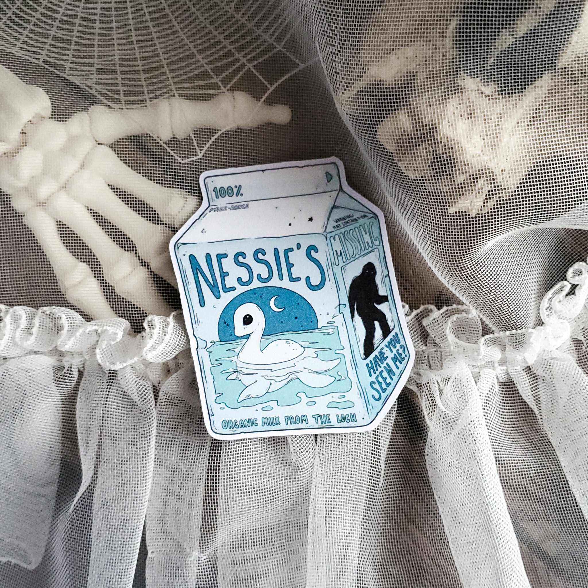 Nessie Milk Carton Magnet