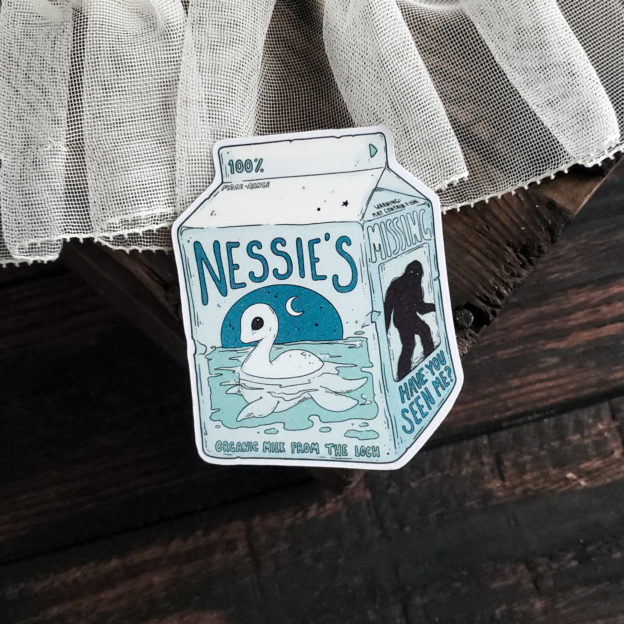 Nessie Milk Carton Magnet