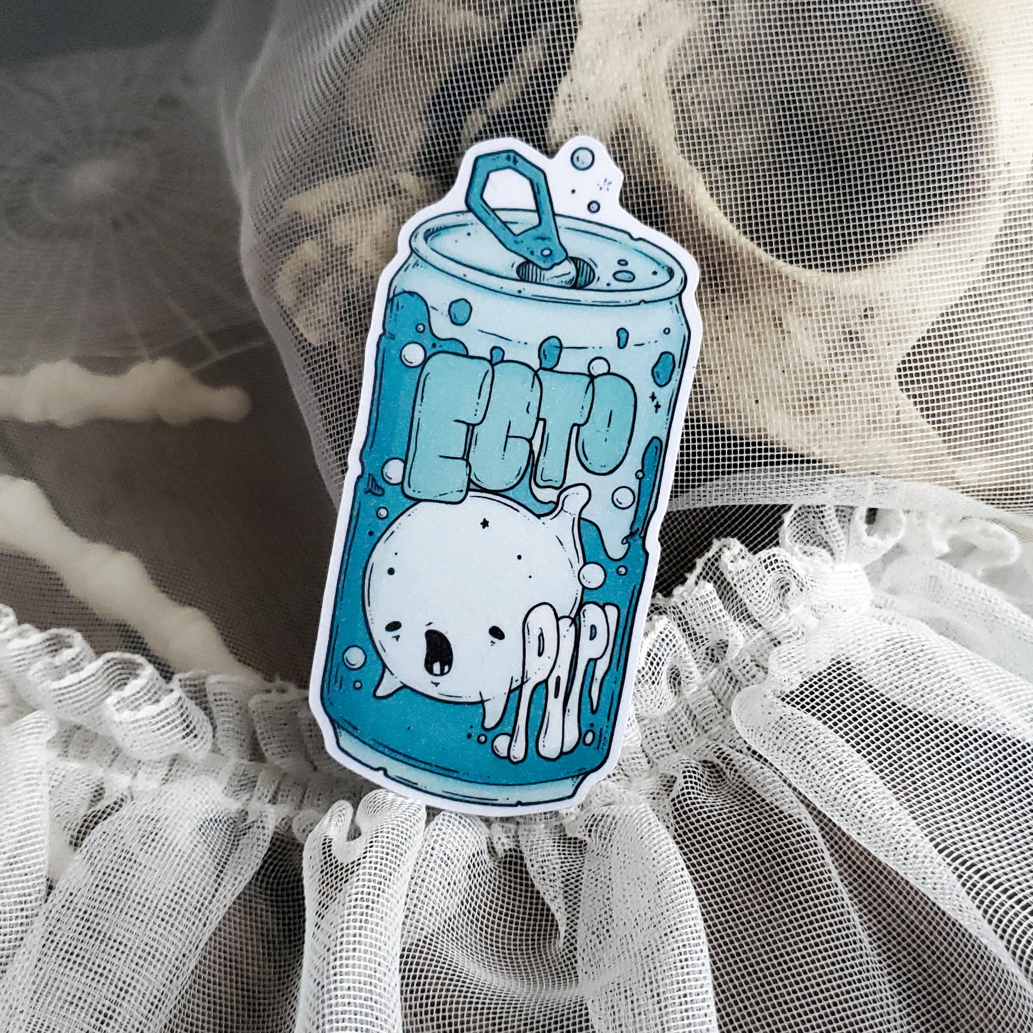 Ecto-pop Ghost Soda Can Magnet