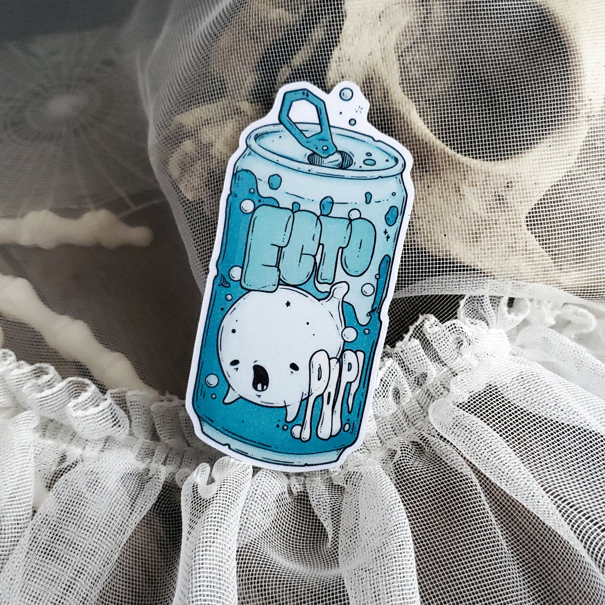 Ecto-pop Ghost Soda Can Magnet