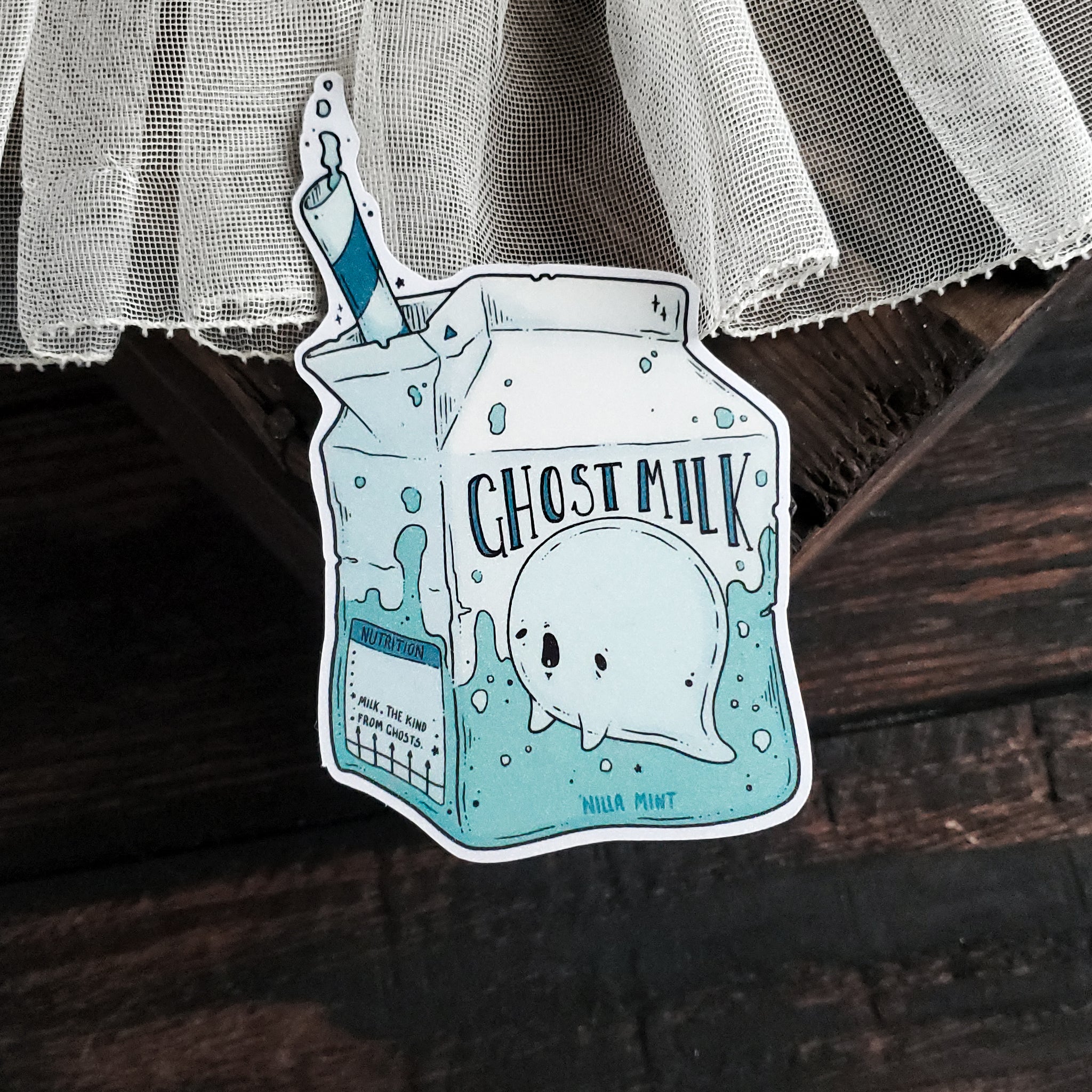 Ghost Milk Magnet