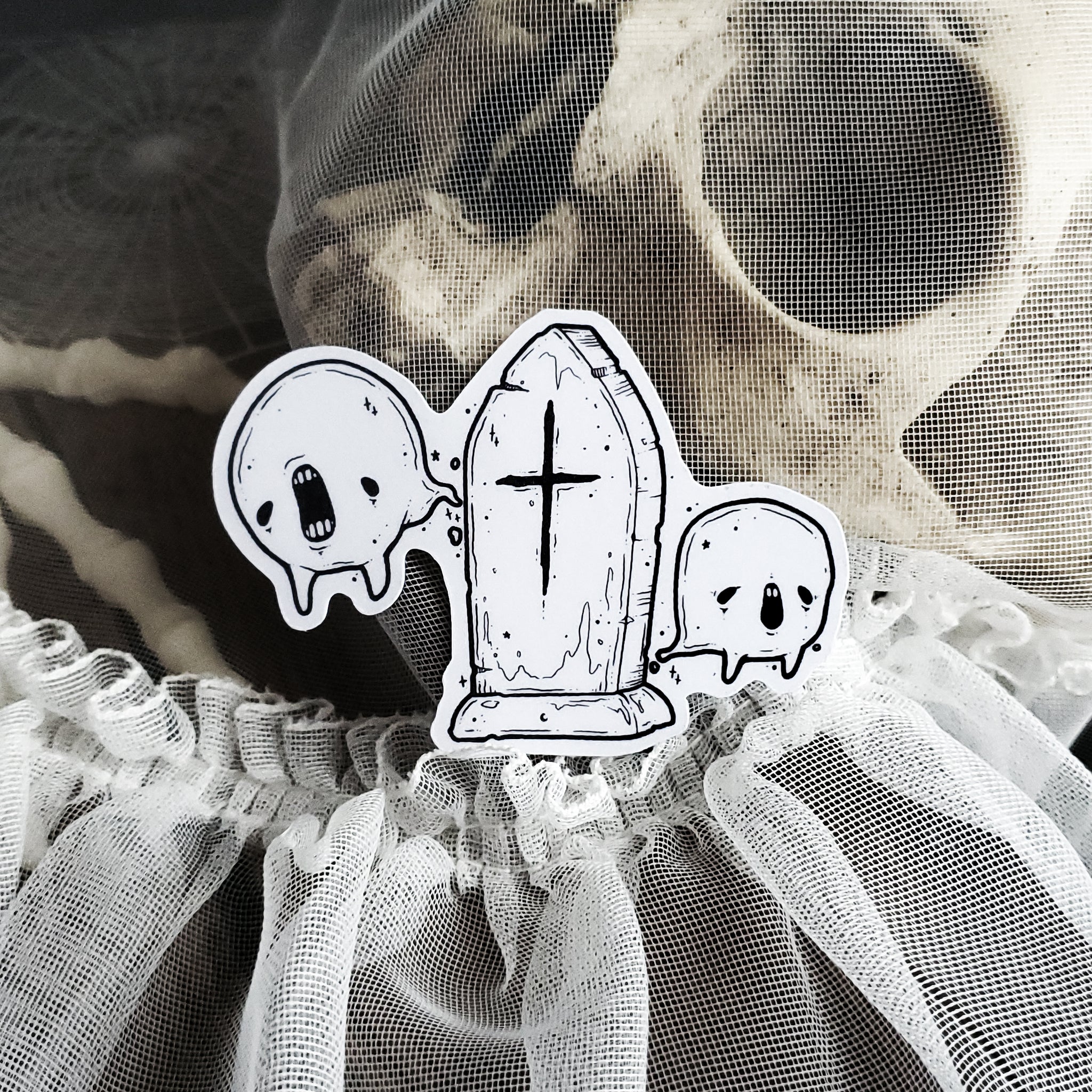 Tombstone Ghost Magnet