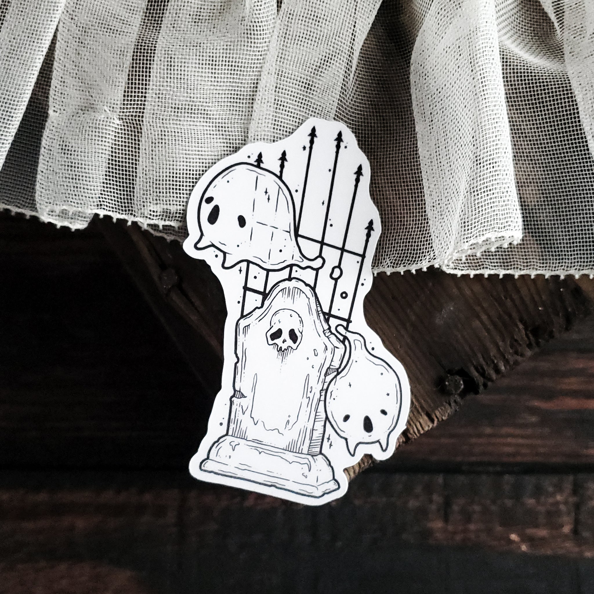 Gravestone Ghost Magnet