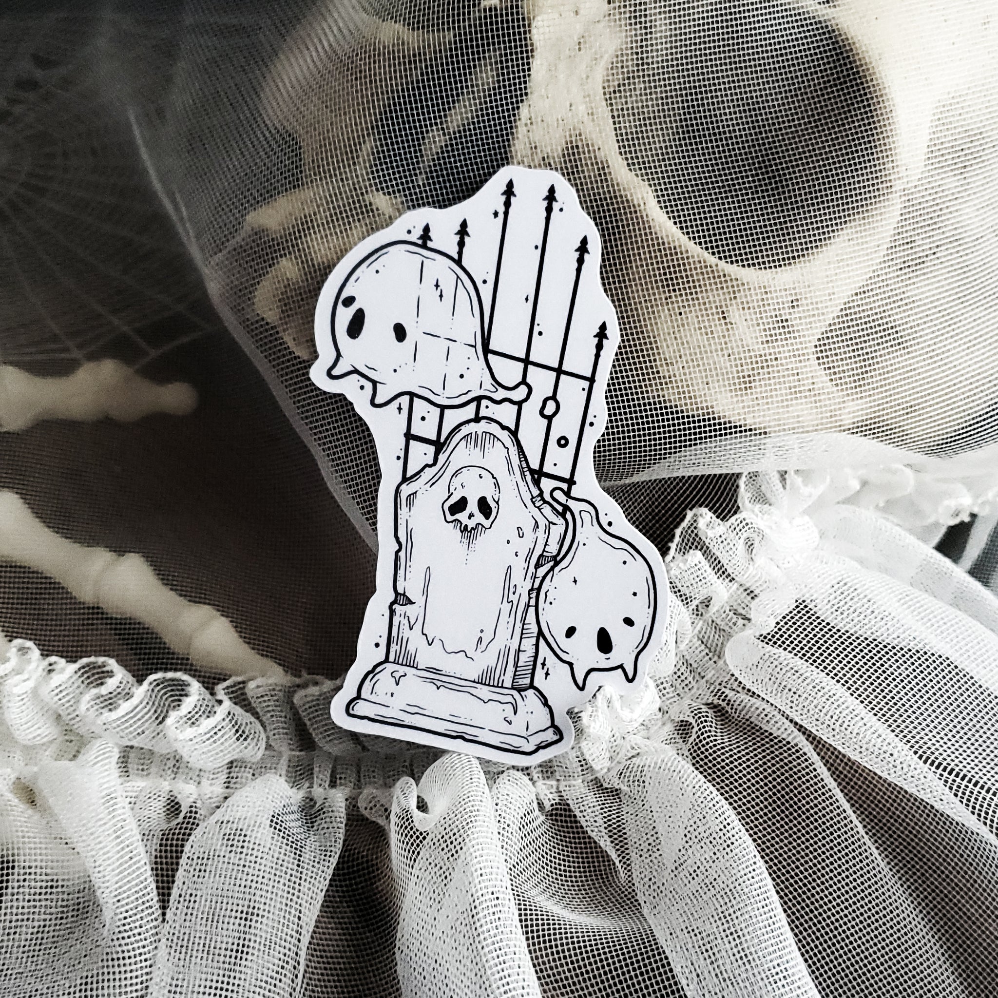 Gravestone Ghost Magnet