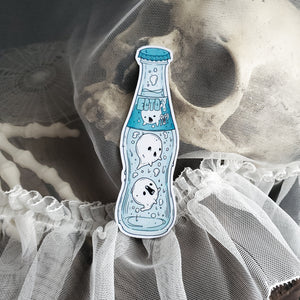 Ecto-pop Ghost Soda Bottle Magnet