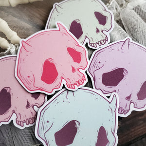 Pastel Devil Skull Magnets