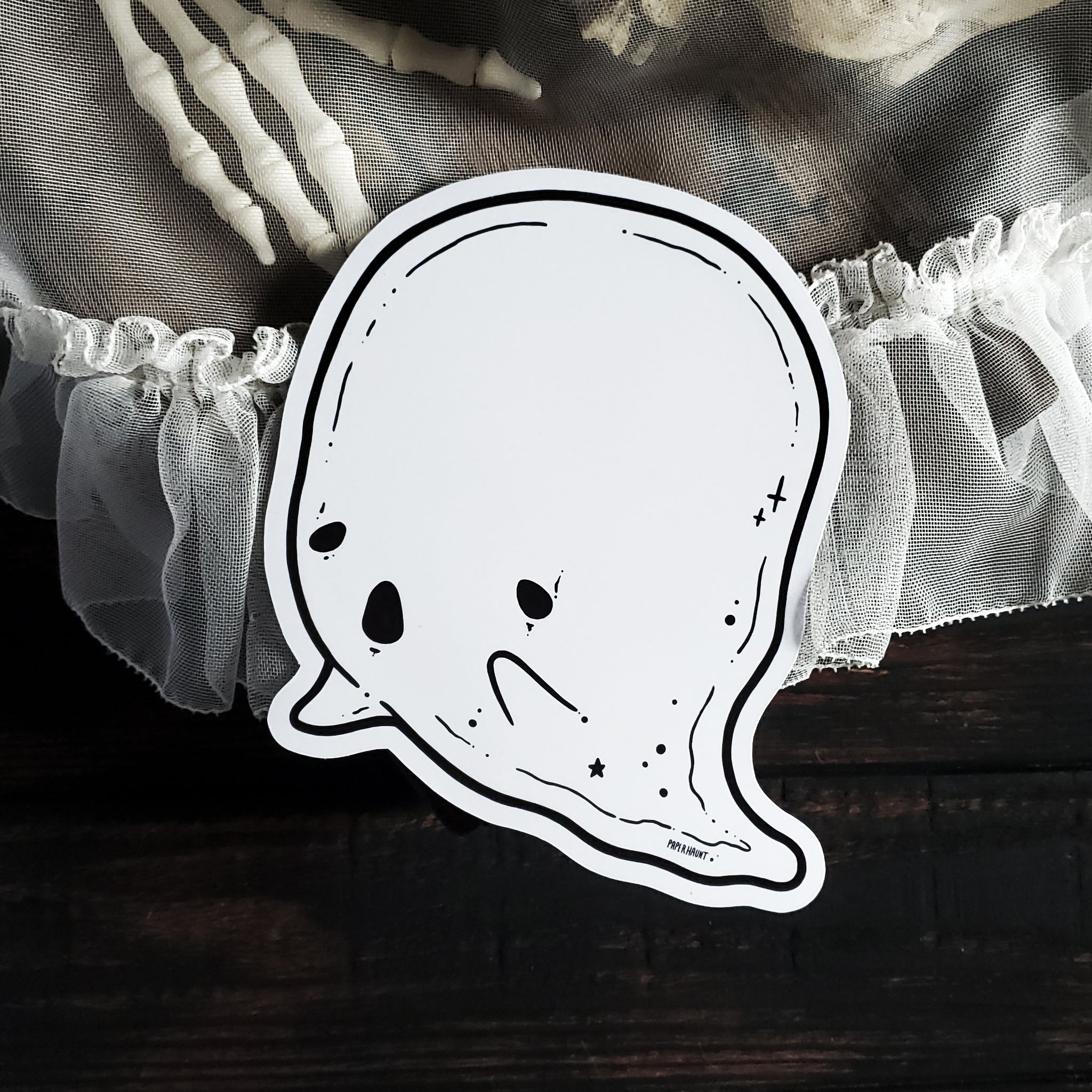 Dry Erase Ghost Holo Magnet