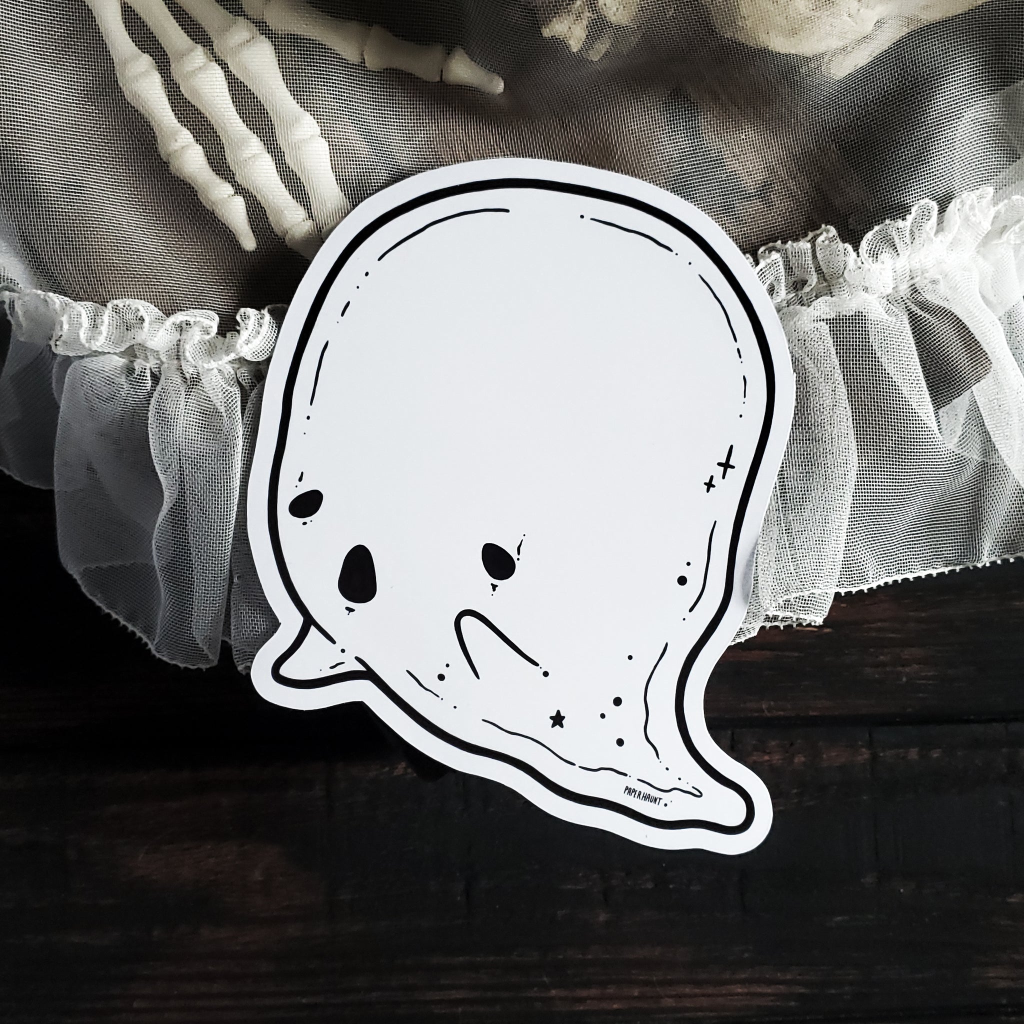 Dry Erase Ghost Holo Magnet