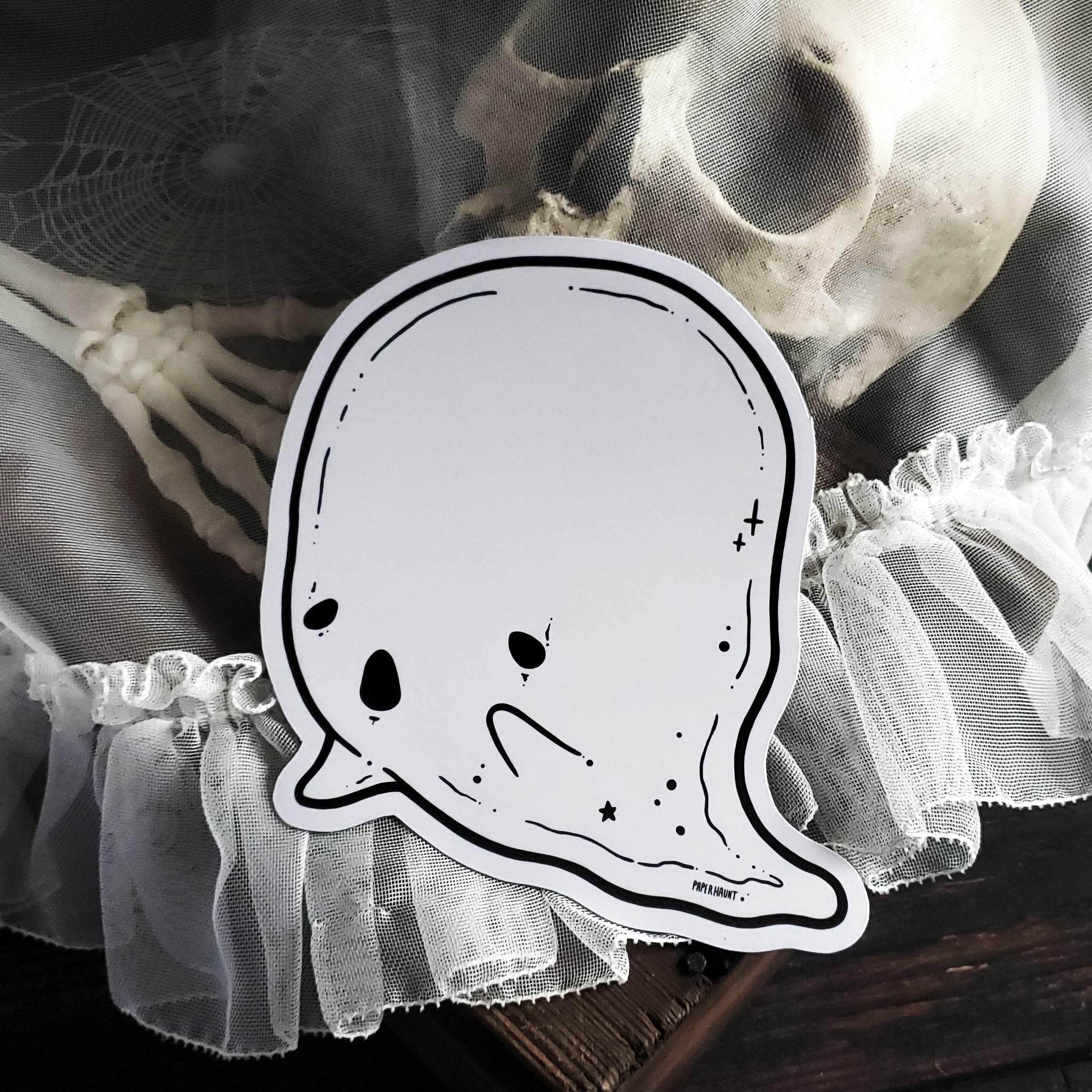 Dry Erase Ghost Holo Magnet