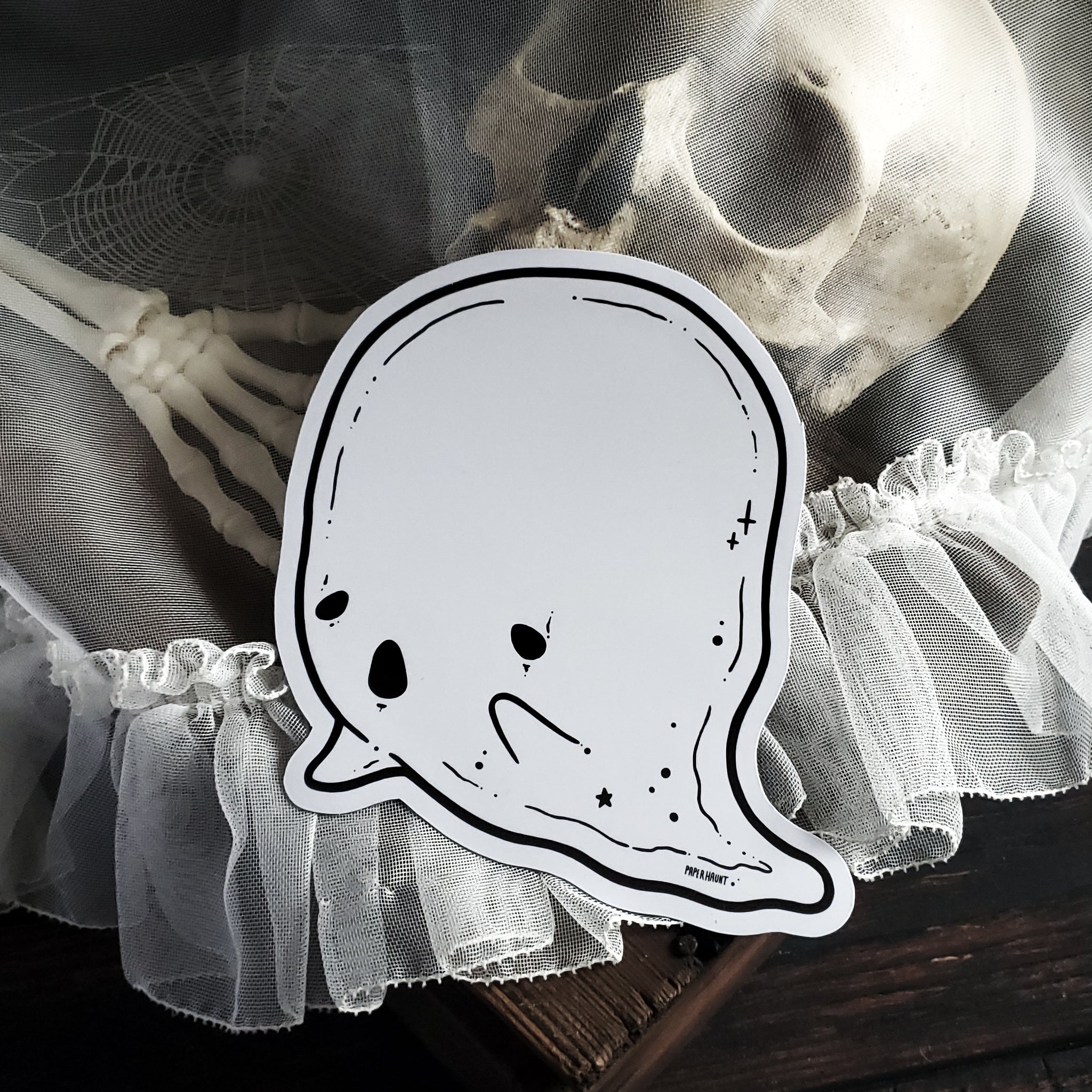 Dry Erase Ghost Holo Magnet