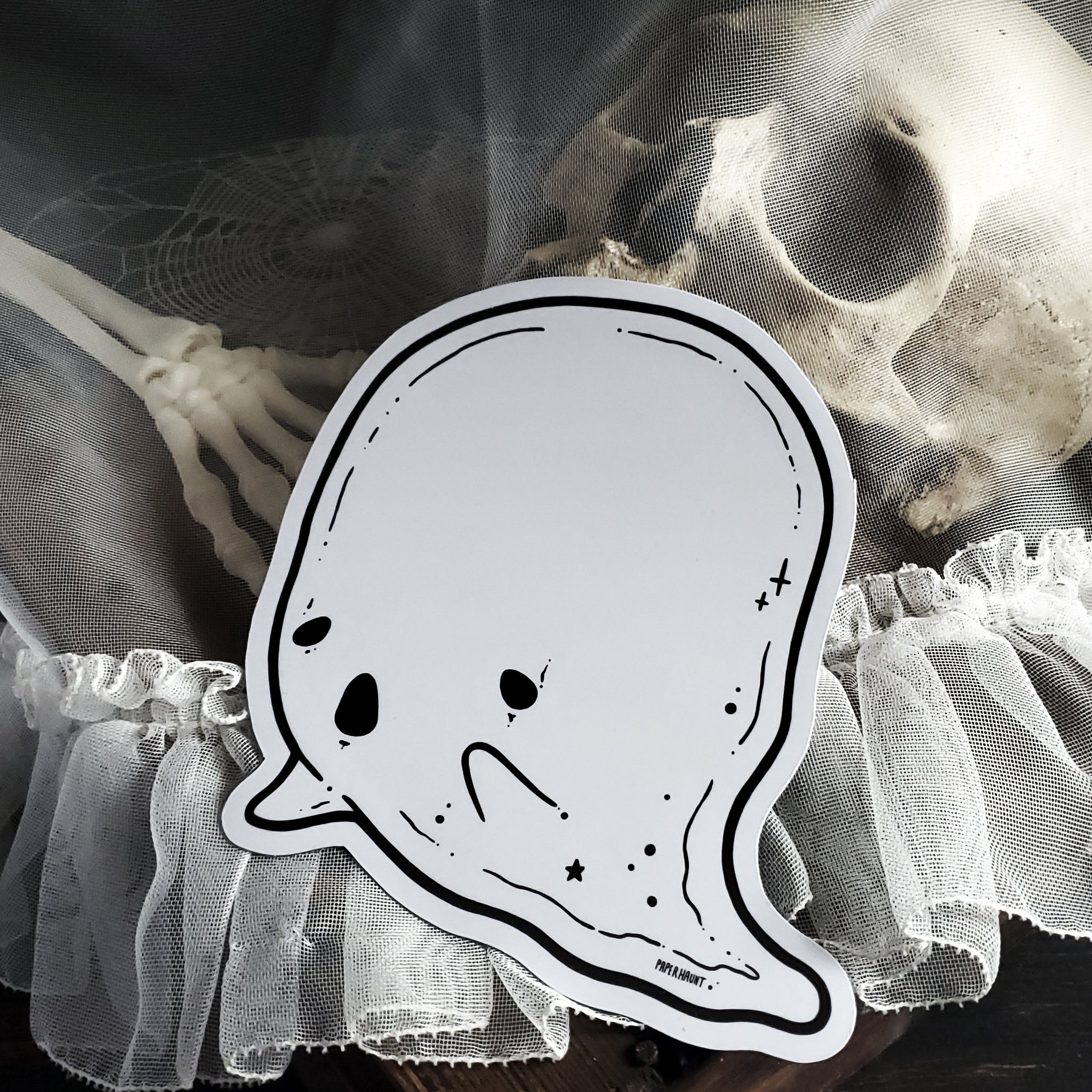 Dry Erase Ghost Holo Magnet