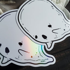 Dry Erase Ghost Holo Magnet