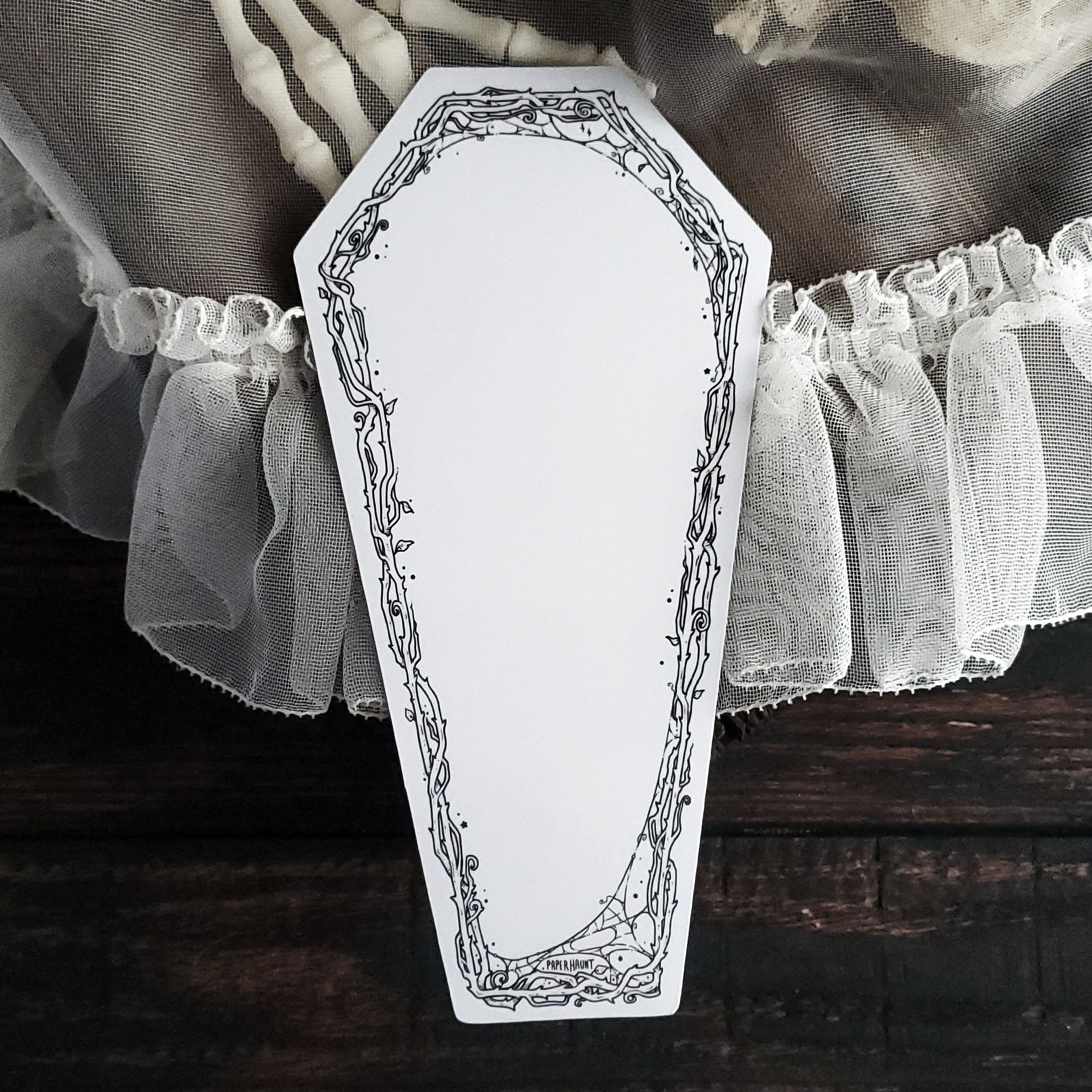 Dry Erase Coffin Thorn Magnet