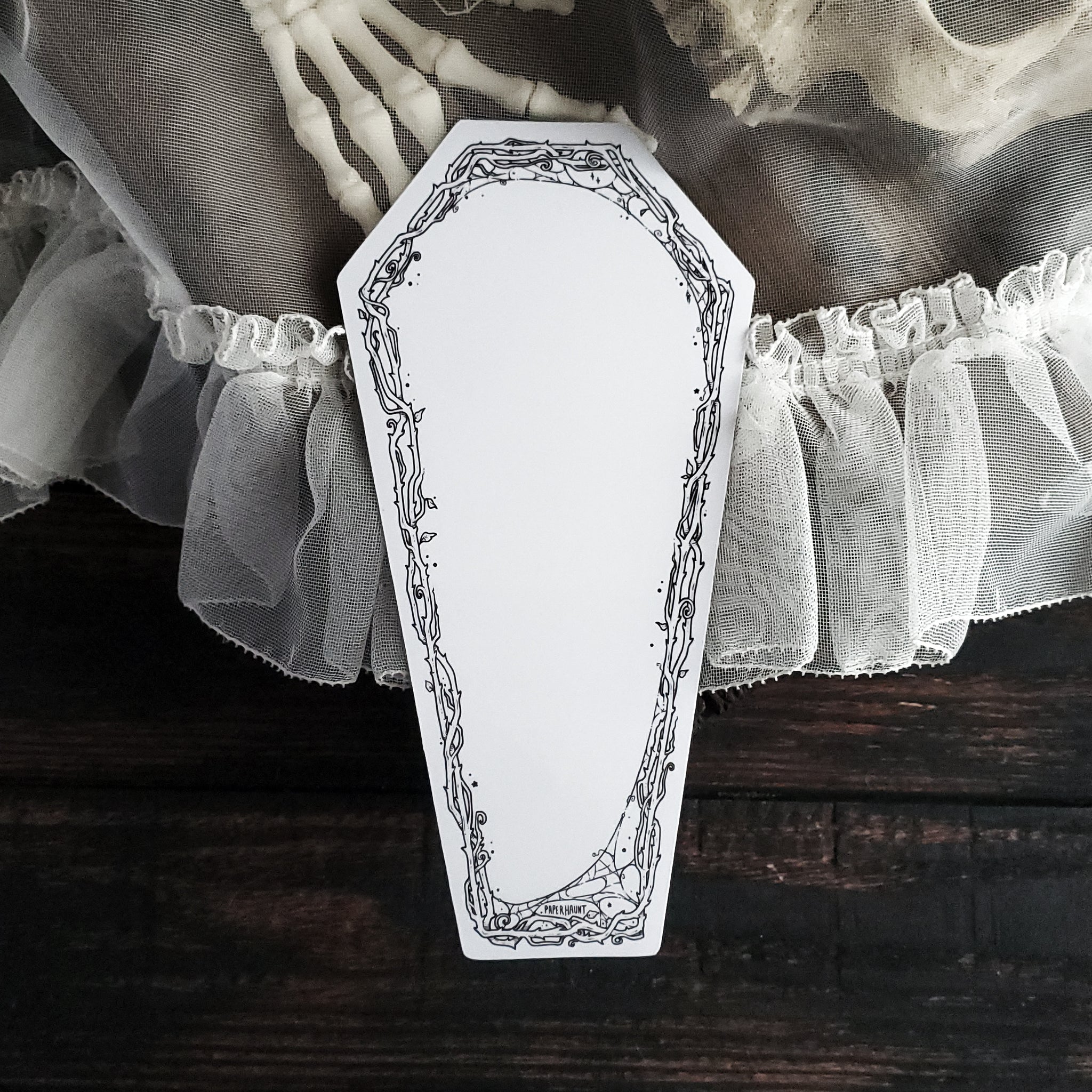 Dry Erase Coffin Thorn Magnet