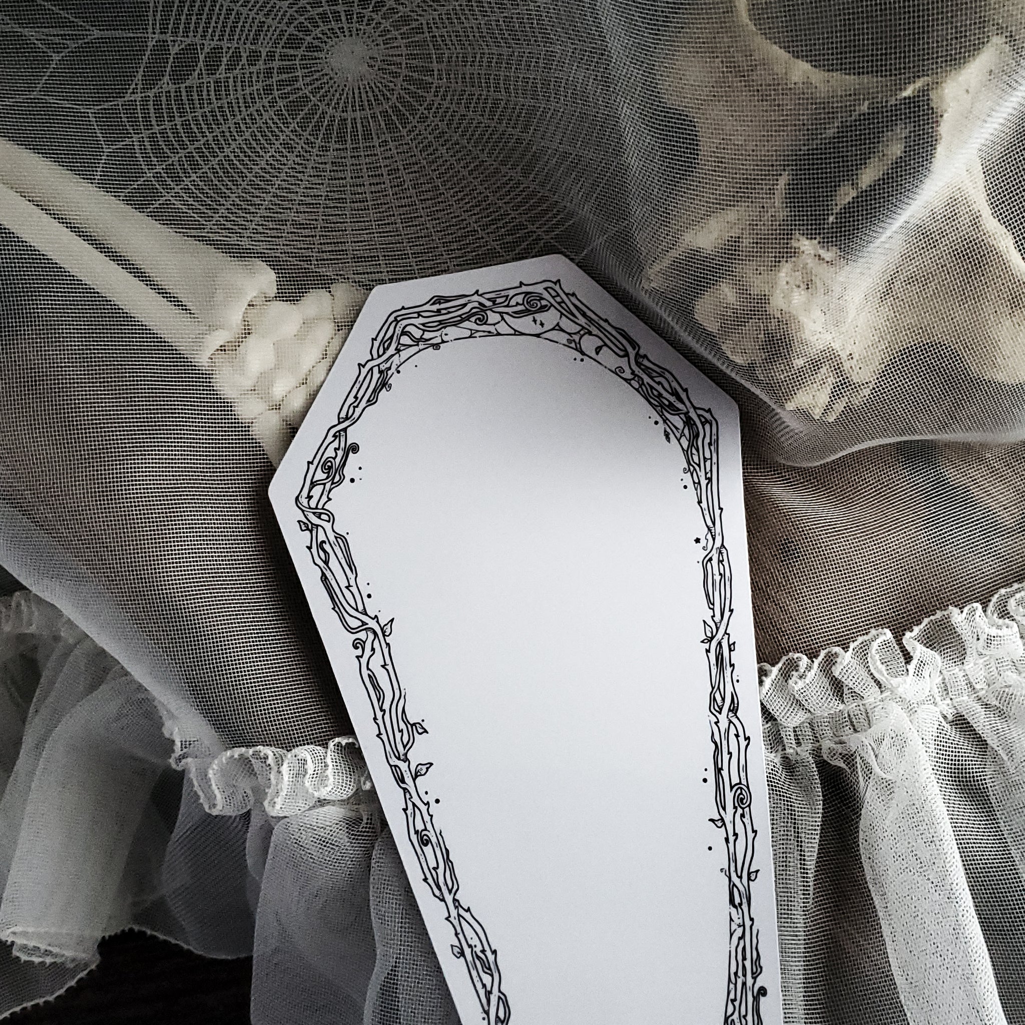 Dry Erase Coffin Thorn Magnet
