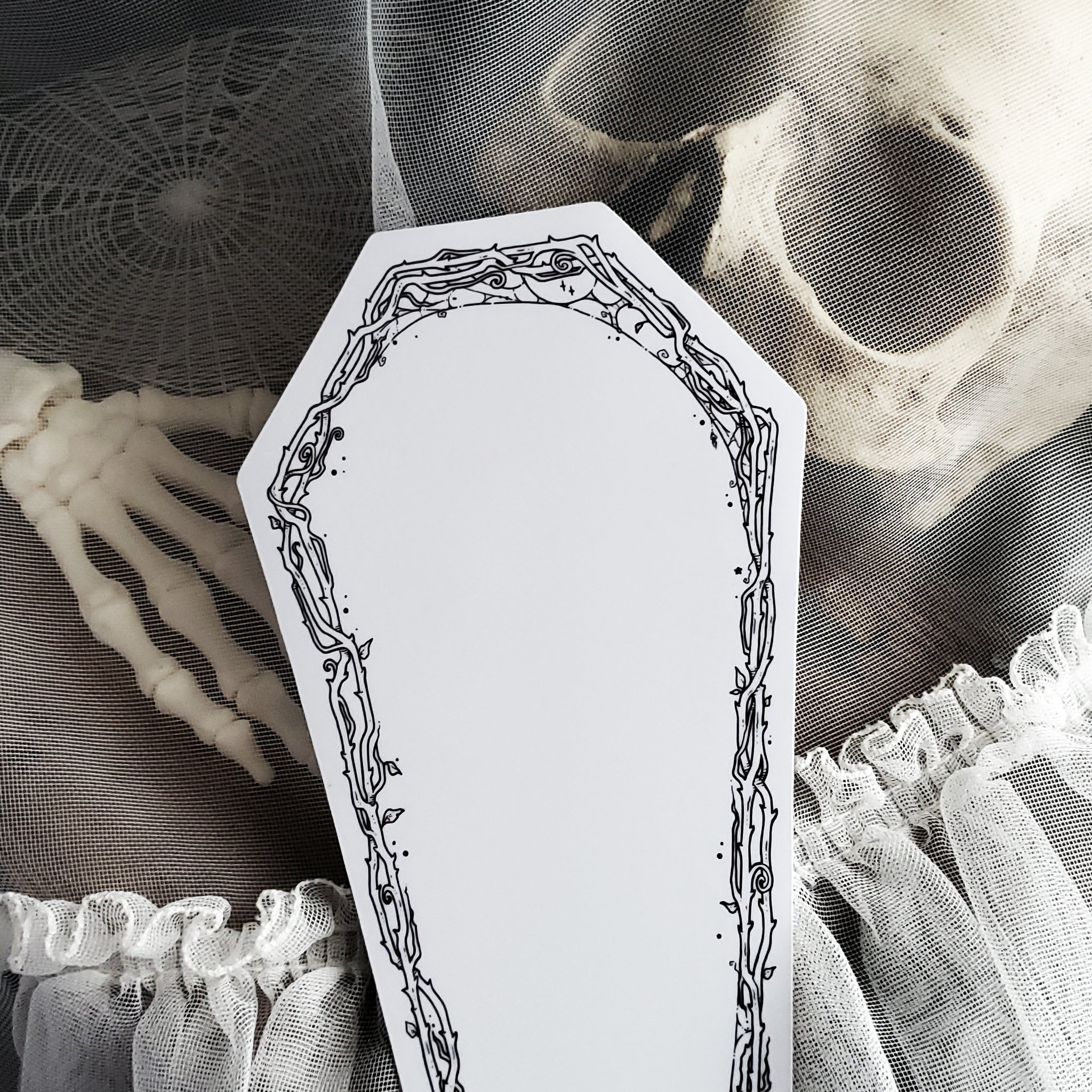 Dry Erase Coffin Thorn Magnet