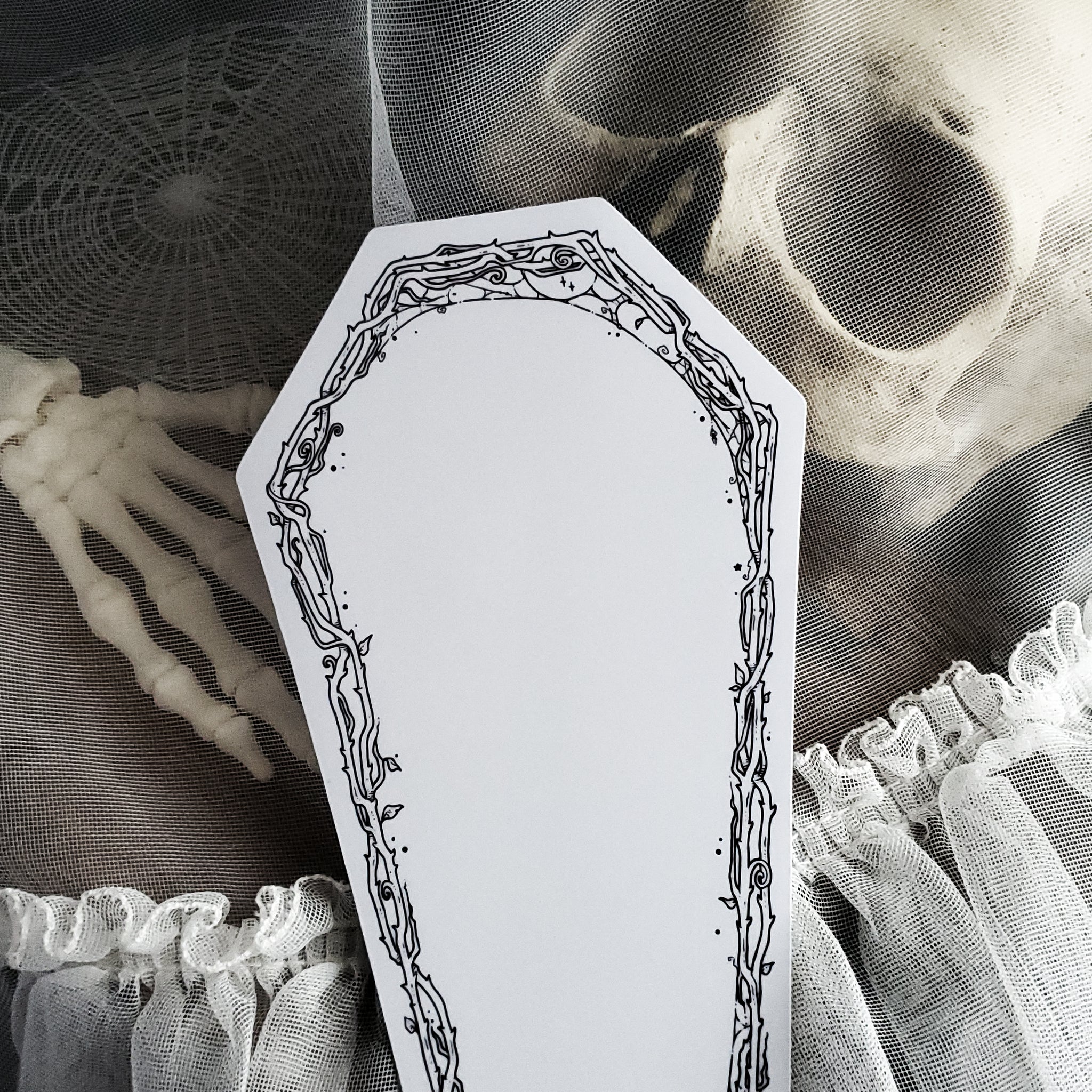Dry Erase Coffin Thorn Magnet
