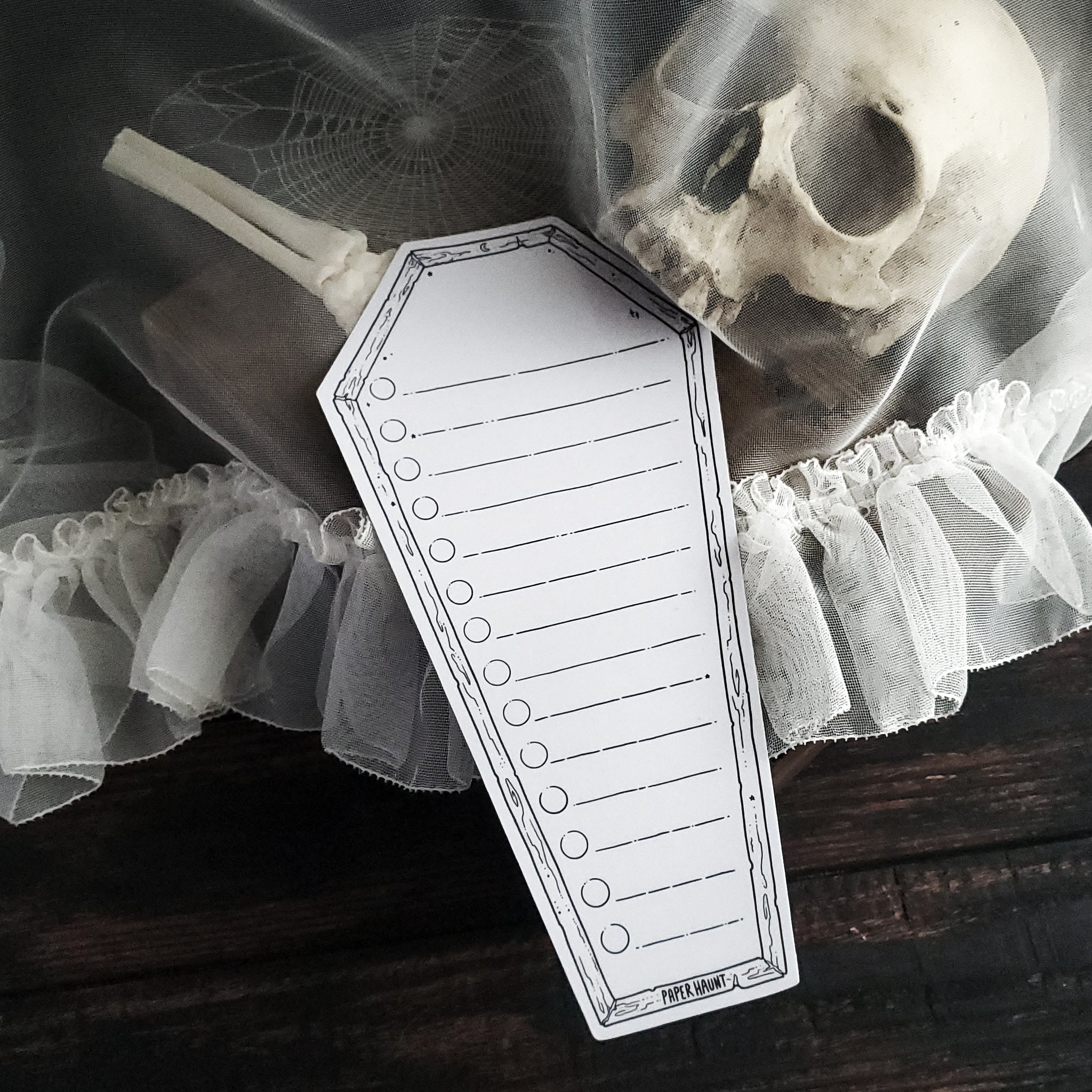 Dry Erase Coffin Checklist Magnet