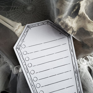 Dry Erase Coffin Checklist Magnet