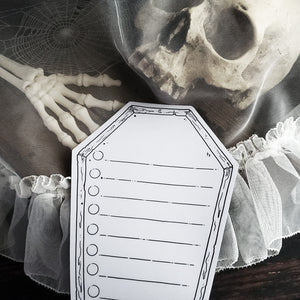 Dry Erase Coffin Checklist Magnet