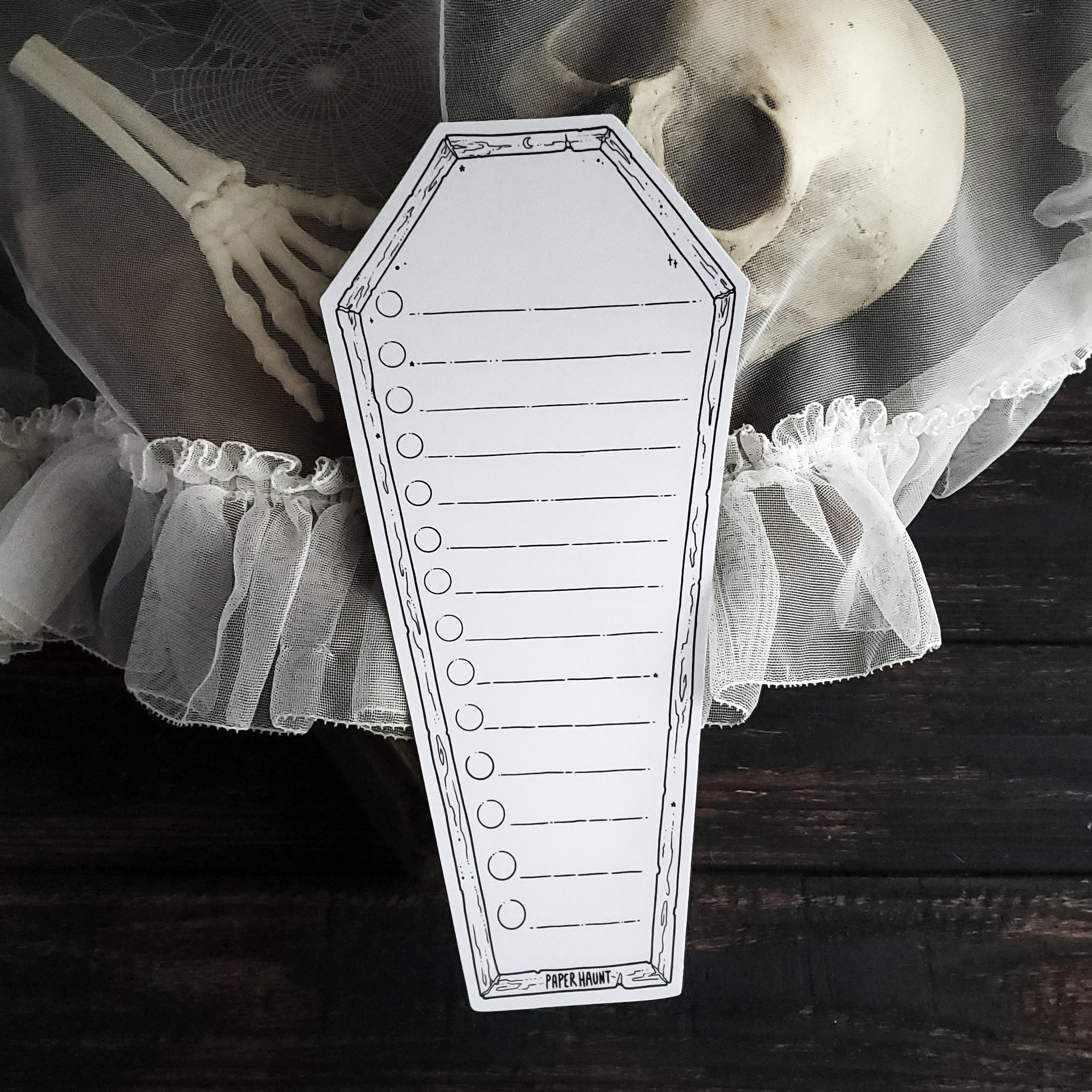Dry Erase Coffin Checklist Magnet