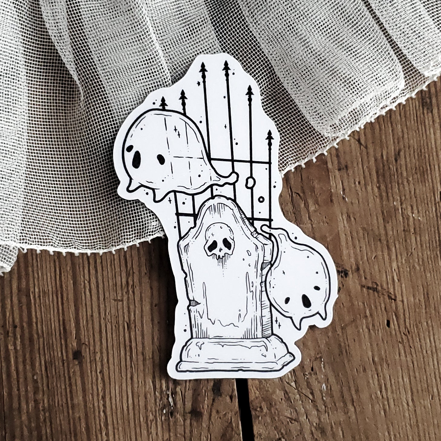 Gravestone Ghost Magnet