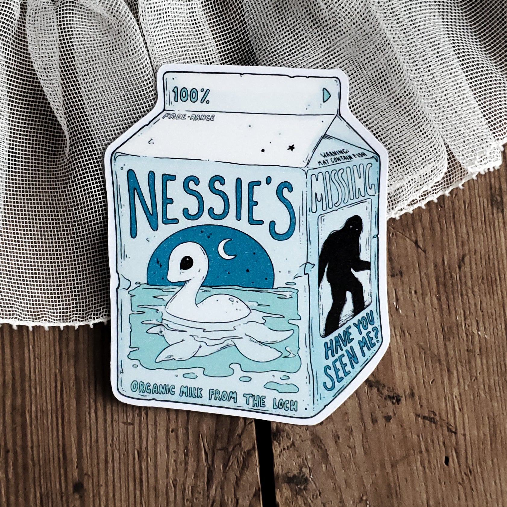Nessie Milk Carton Magnet