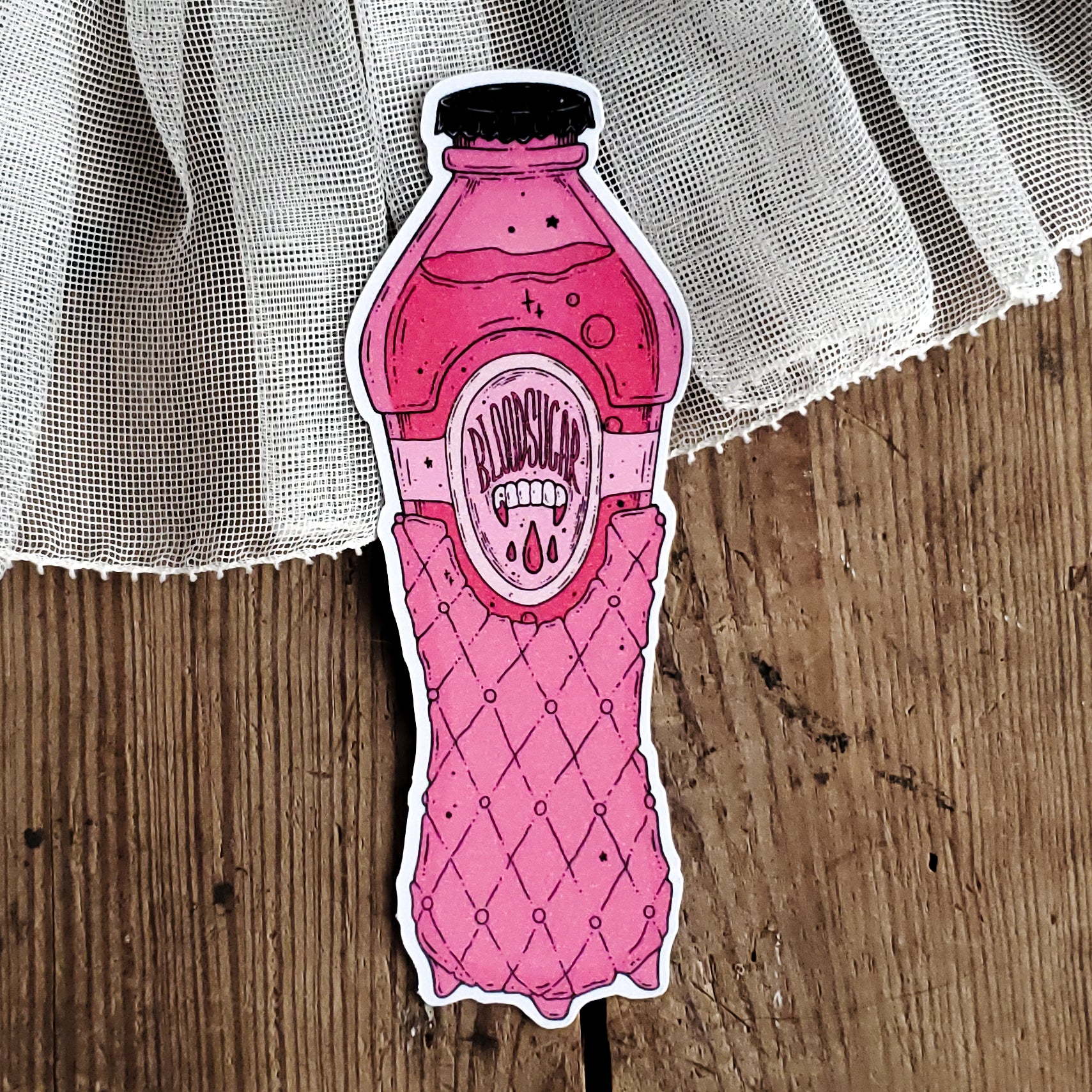 Vampire Soda Bottle Magnet - Blood Sugar