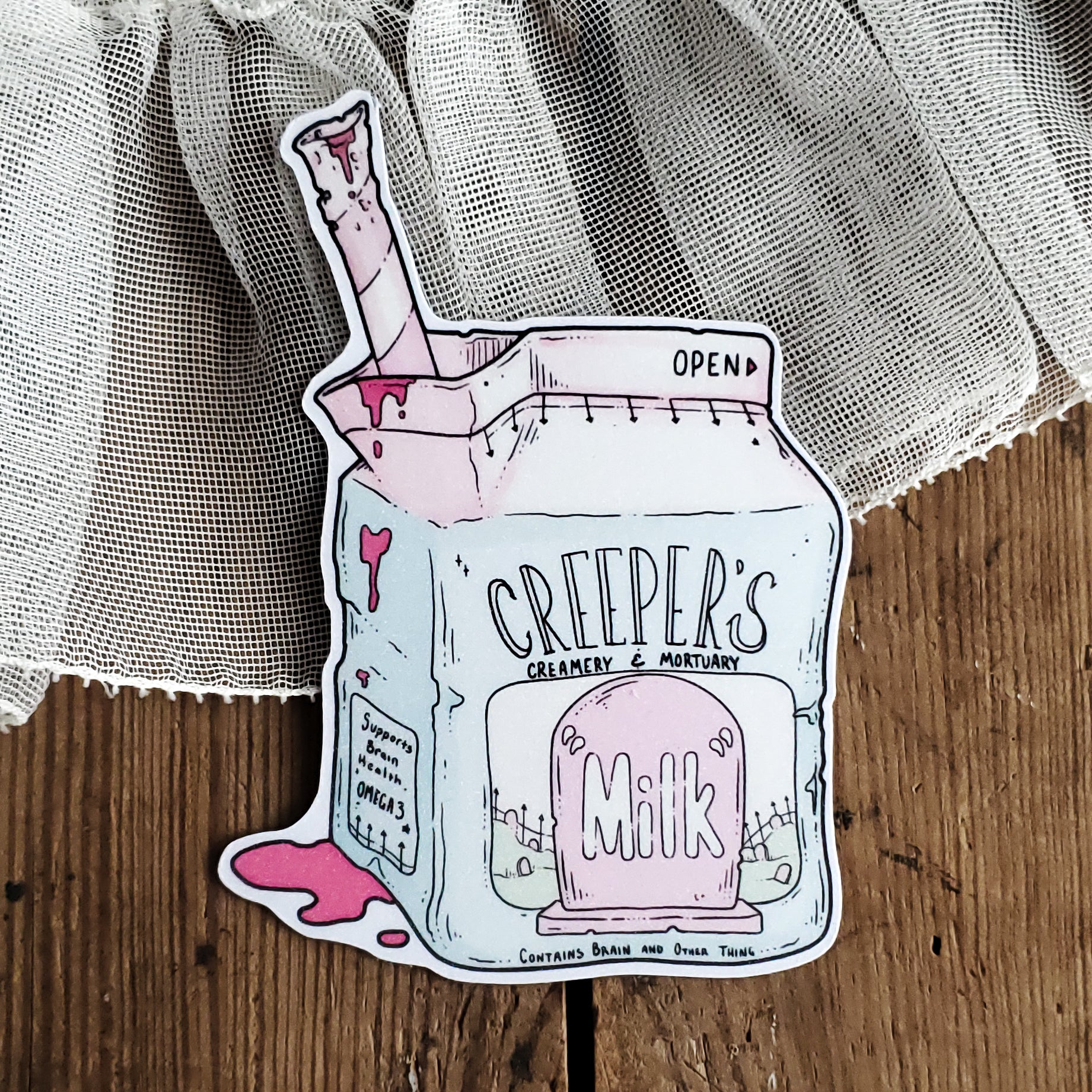 "Milk" carton Zombie Magnet