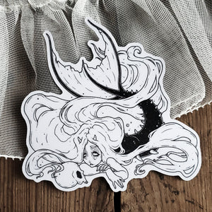Mermaid Skull Magnet