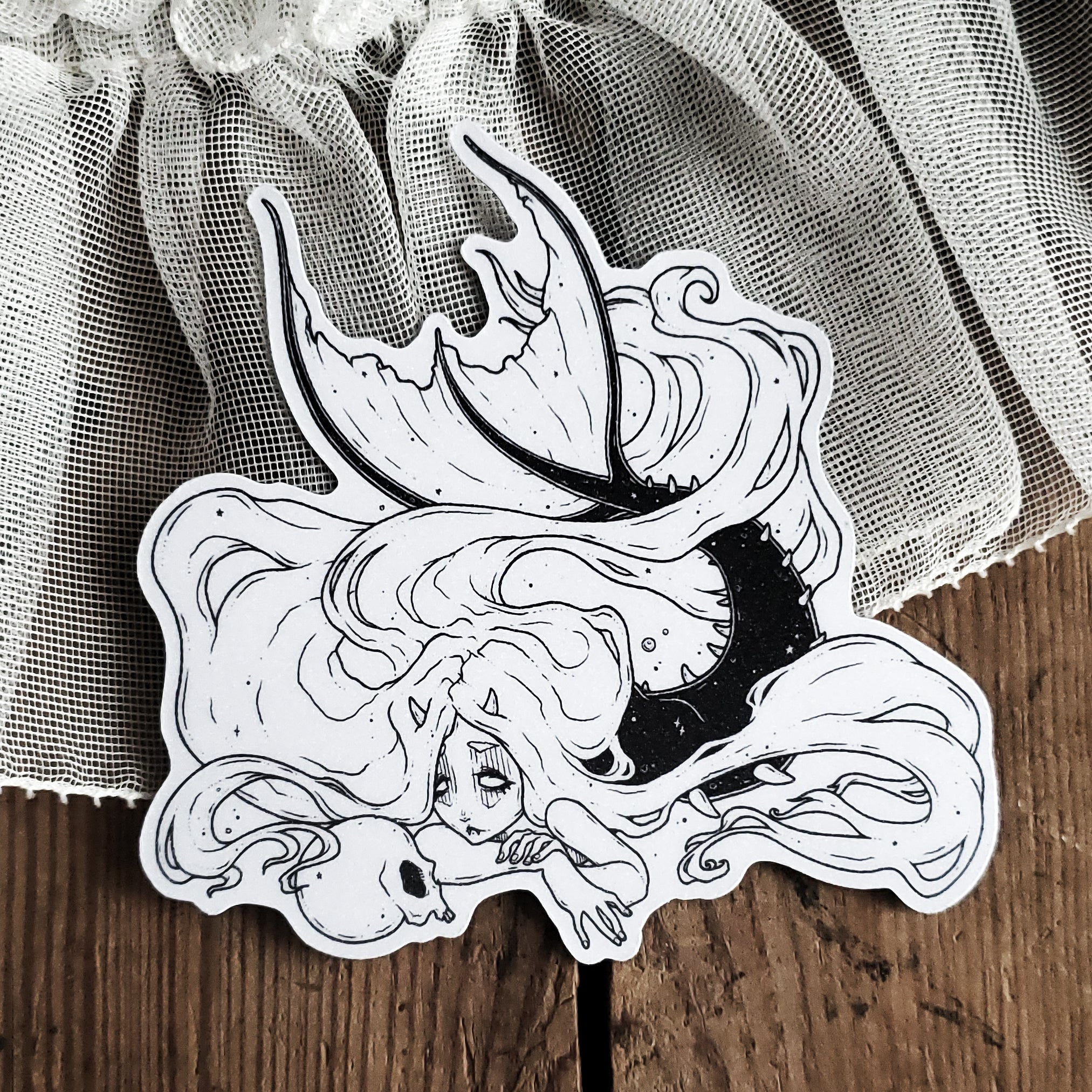 Mermaid Skull Magnet