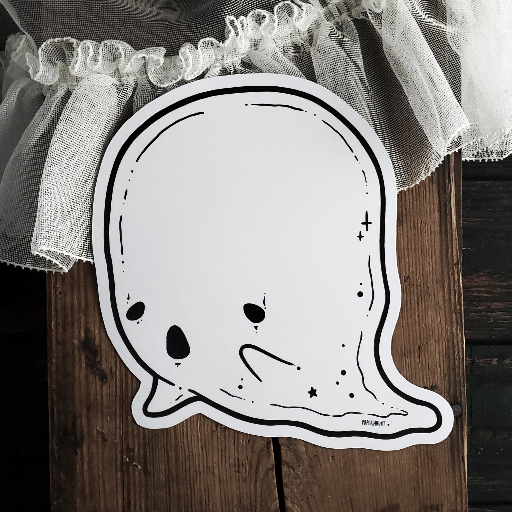 Dry Erase Ghost Holo Magnet